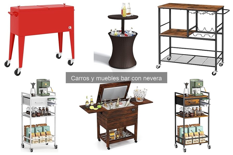 Accesorios esenciales para tu carro bar con nevera