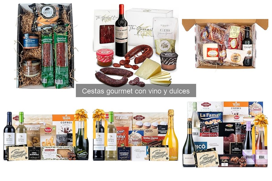 Alternativas a cestas gourmet con vino y dulces