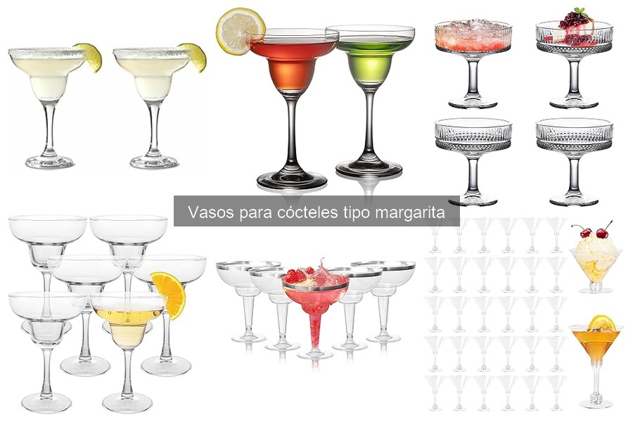 Alternativas a vasos para cócteles tipo margarita