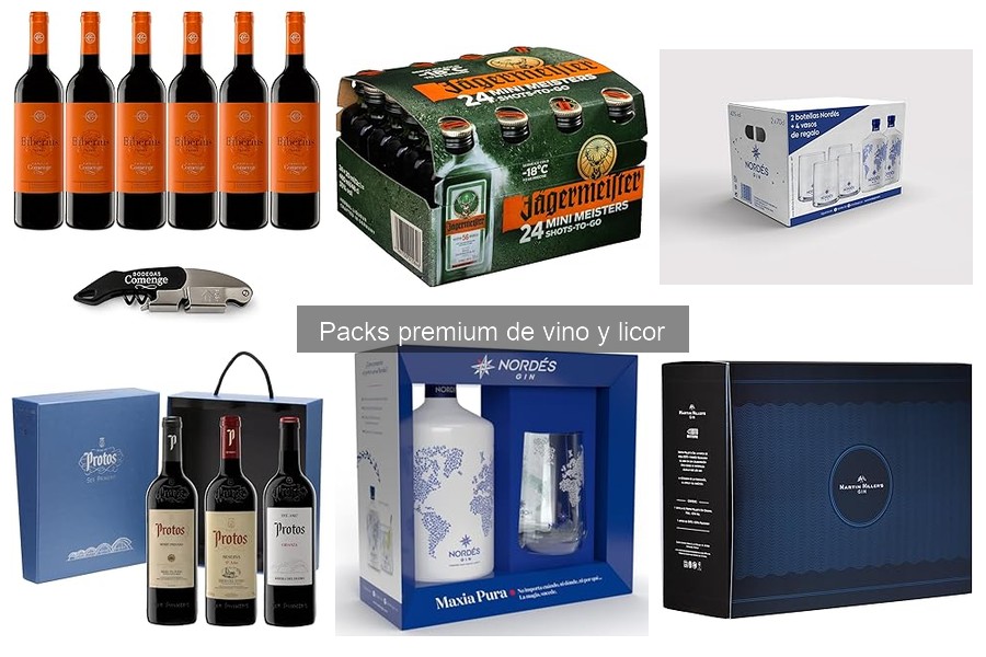 Alternativas accesibles a packs premium de vino y licor