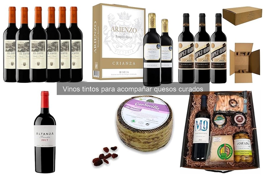 Alternativas al vino tinto para maridar con quesos curados