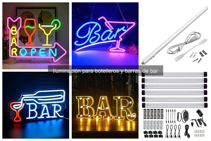 Alternativas creativas de iluminación para botelleros