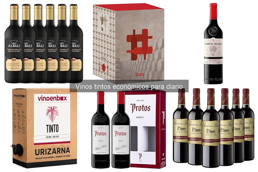 Alternativas económicas a vinos tintos caros