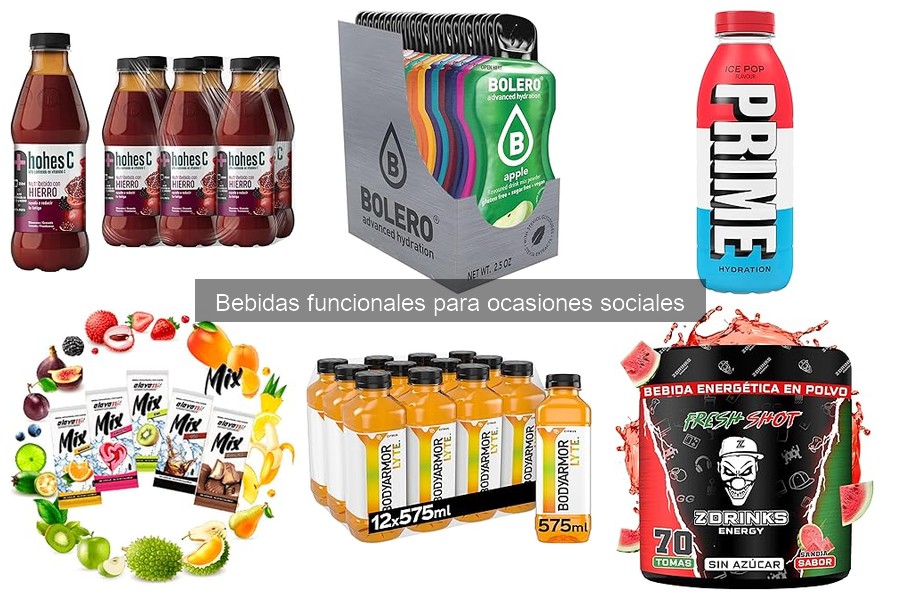 Beneficios de Bebidas Funcionales en Eventos Sociales