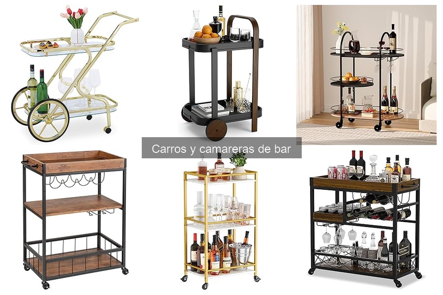 Características de un carro de bar ideal para tu hogar