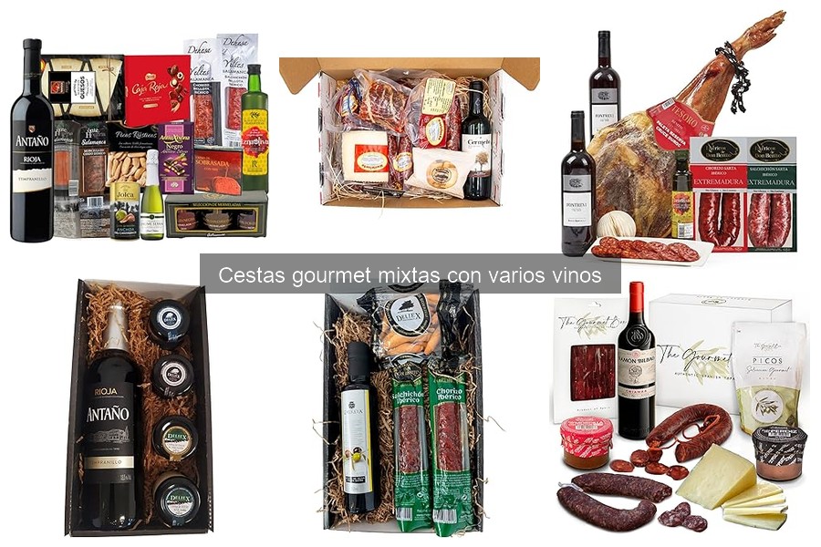 Cestas gourmet mixtas con vinos veganos para disfrutar en casa