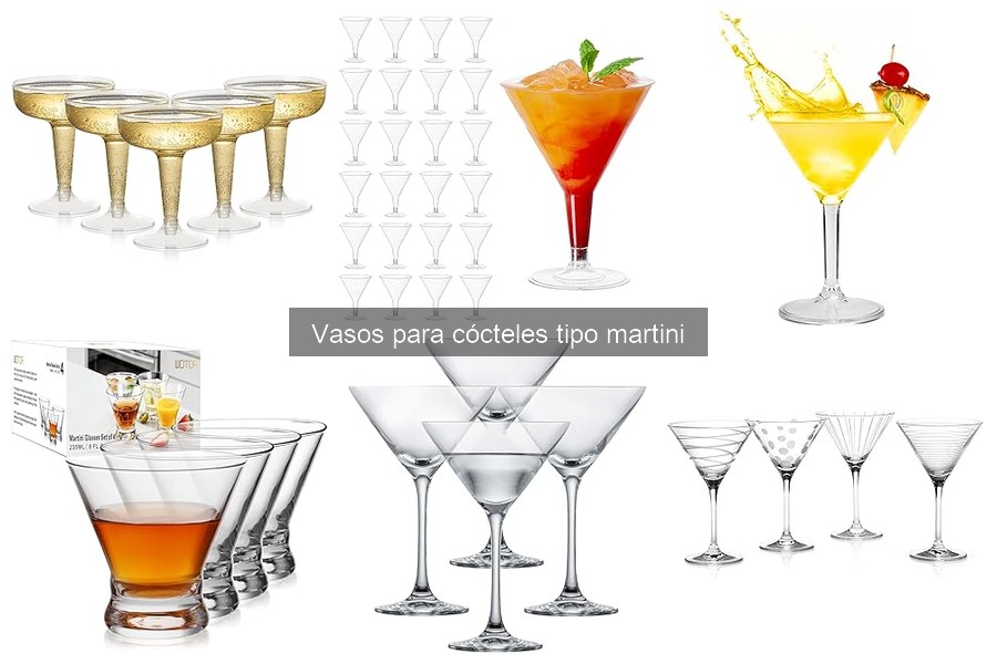 Cómo cuidar y limpiar vasos de cócteles tipo martini