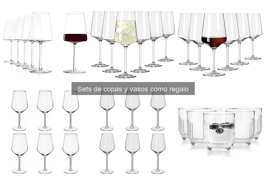 Cómo elegir un set de copas y vasos para regalar