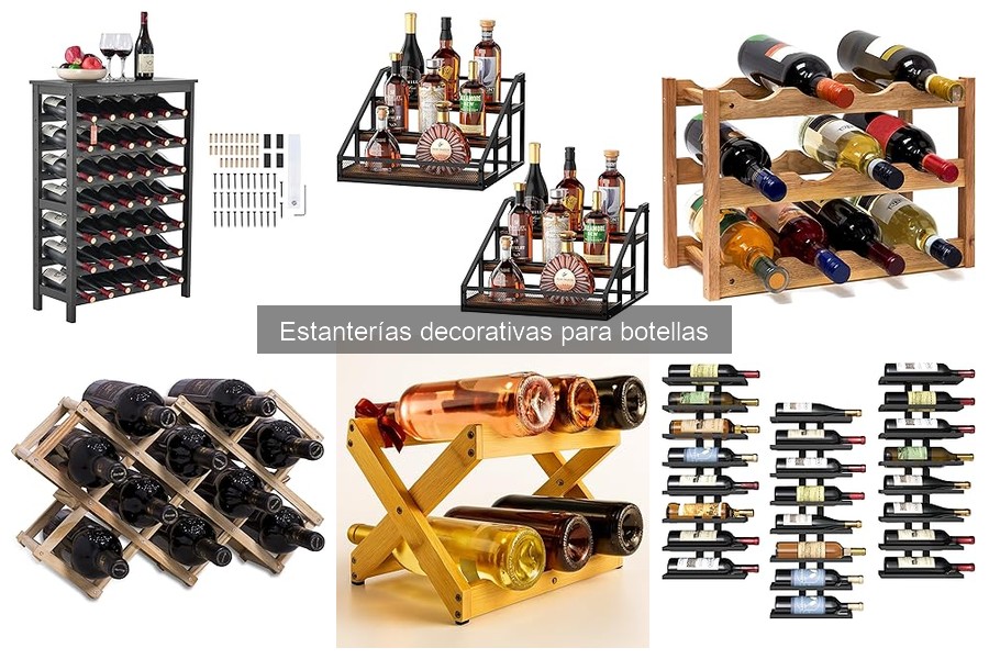Cómo mantener estanterías decorativas para botellas
