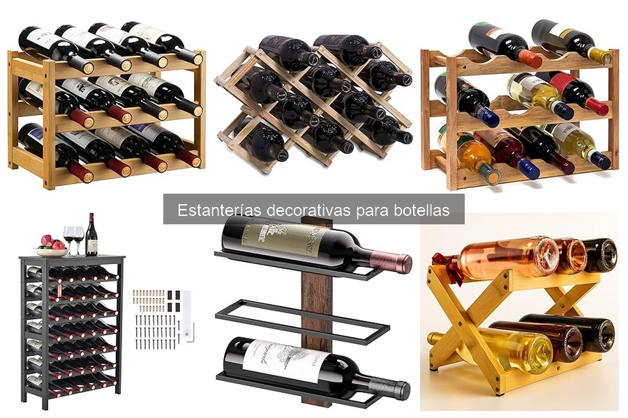 Cómo montar una estantería decorativa para botellas