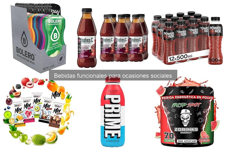Cómo preparar cócteles saludables con bebidas funcionales