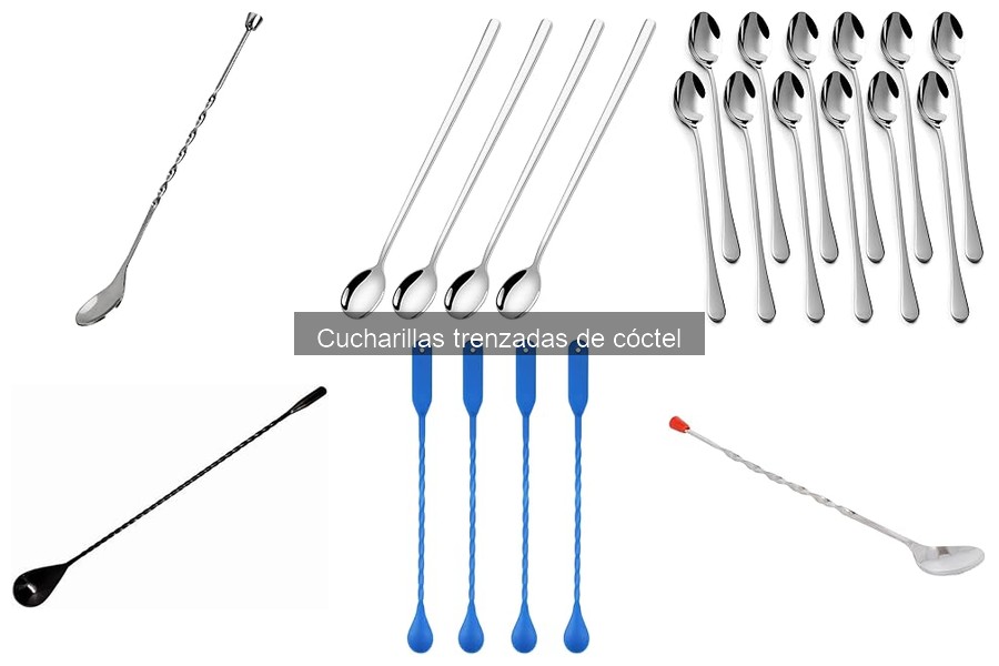 Comparativa: Cucharillas Trenzadas vs. Normales para Cócteles