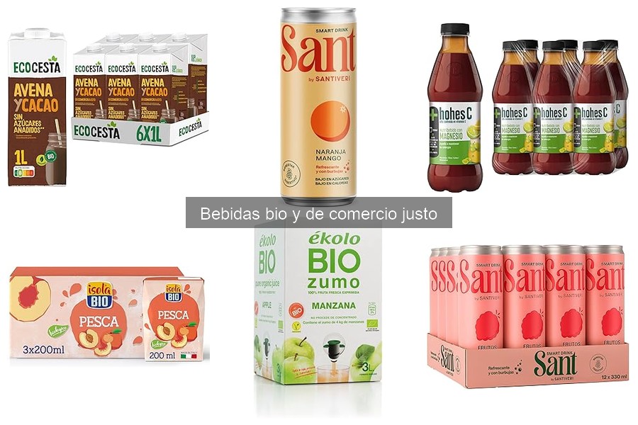 Comparativa de bebidas bio y de comercio justo: las mejores opciones