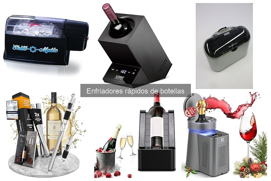 Comparativa de enfriadores rápidos de botellas de vino