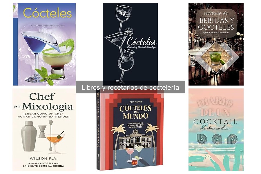 Comparativa de los recetarios de coctelería más vendidos en Amazon