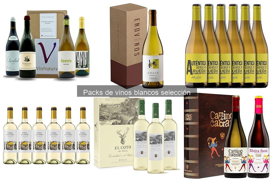 Comparativa de precios de packs de vinos blancos