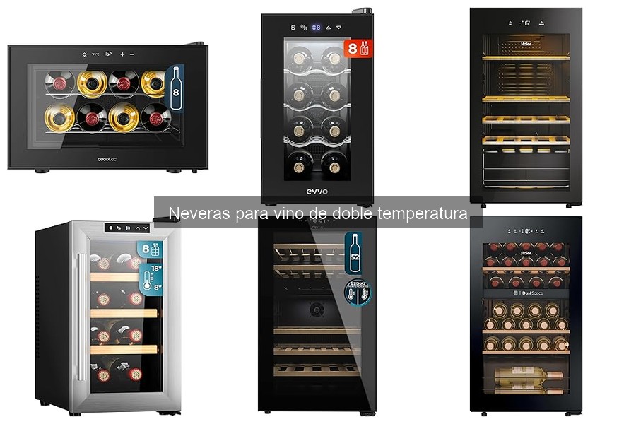 Consumo energético de neveras para vino de doble temperatura