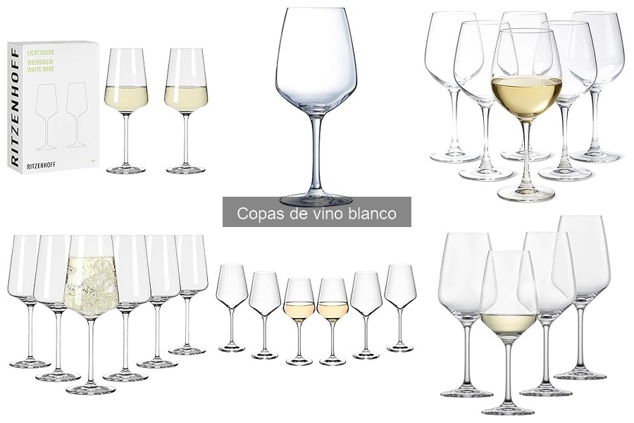 Copas de vino blanco ideales para eventos formales
