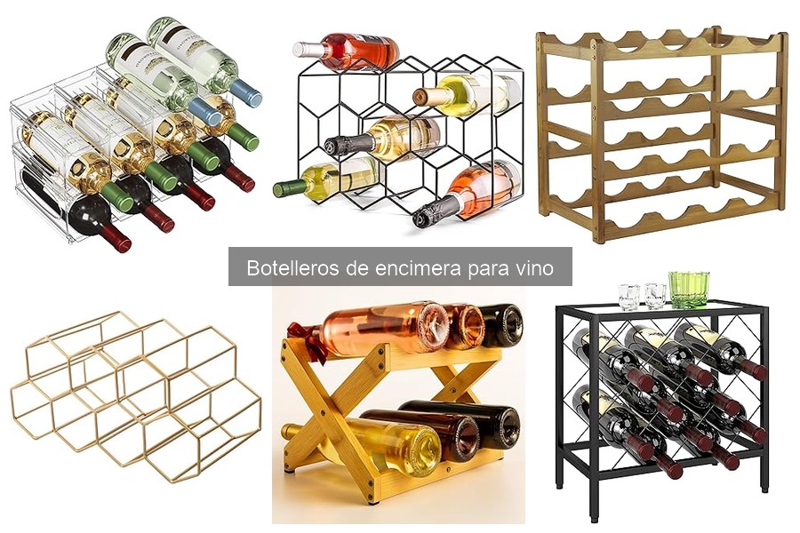 ¿Cuánto cuesta un botellero de encimera para vino?
