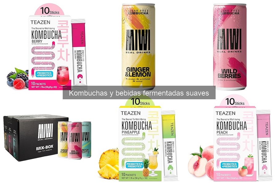 Descubre los tipos de kombucha y sus características