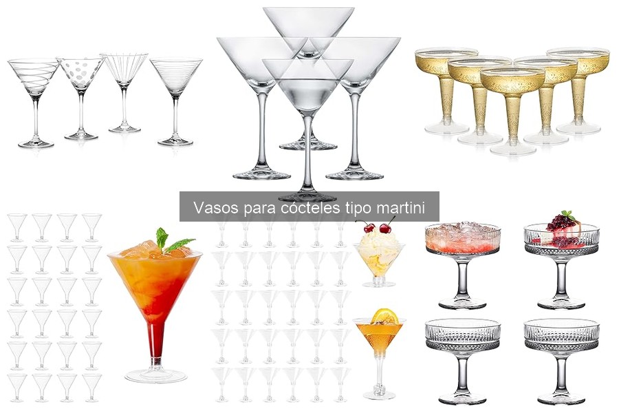 Descubre los vasos para cócteles tipo martini: definición e historia