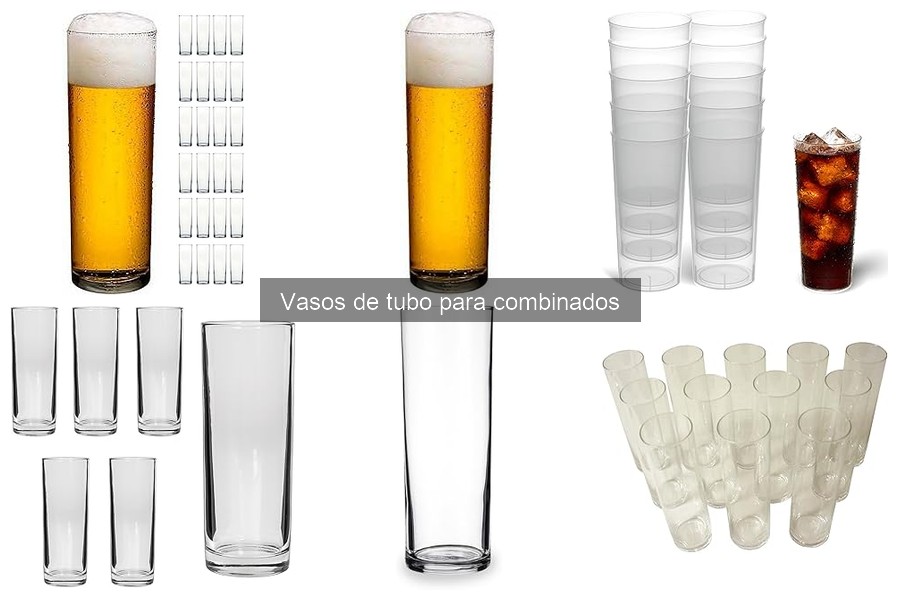 Diferencias entre vasos de tubo y otros vasos para cócteles