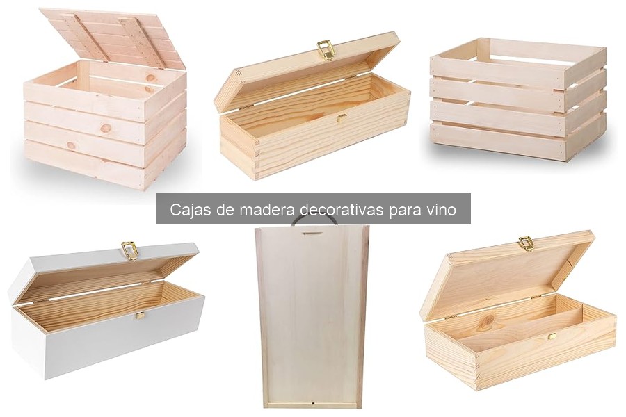Dónde comprar cajas de madera decorativas para vino