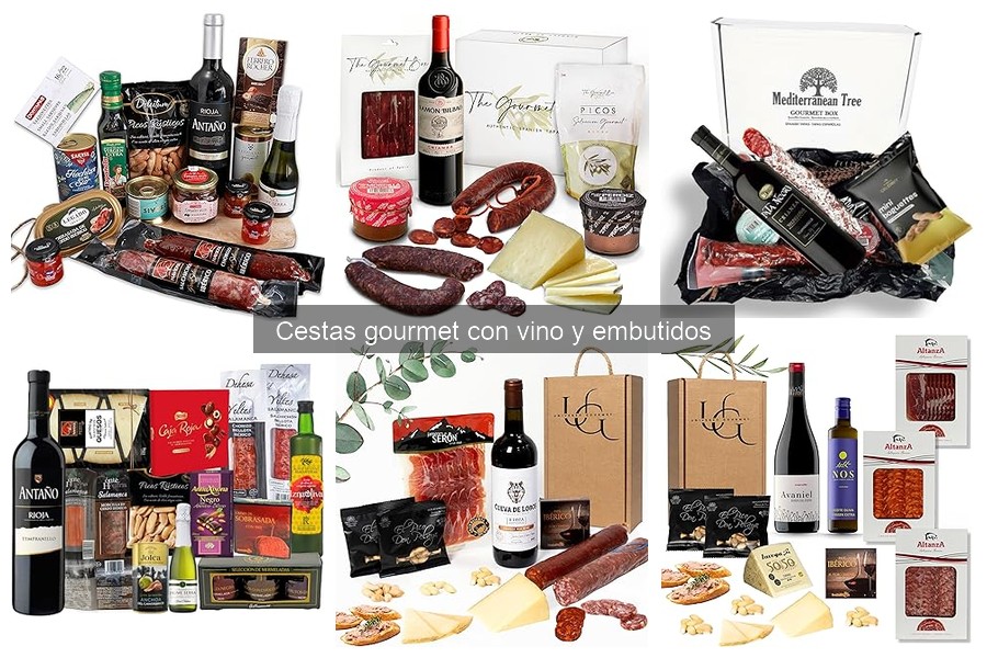 Dónde comprar cestas gourmet con vino y embutidos