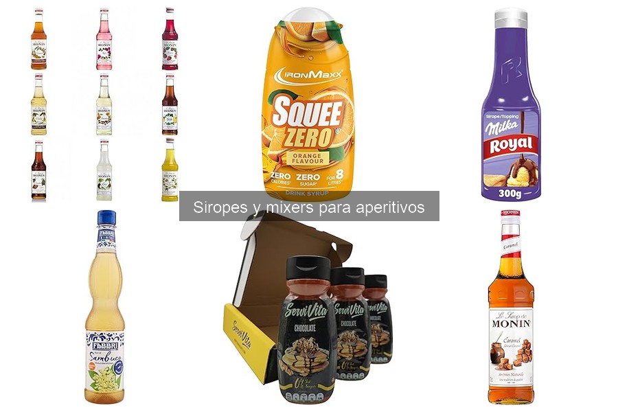 Dónde comprar siropes y mixers para aperitivos al mejor precio