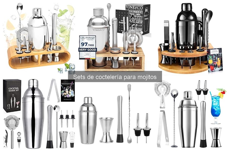 Herramientas Esenciales en un Set de Coctelería para Mojitos
