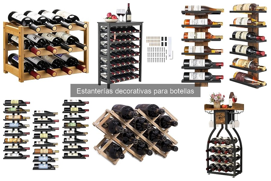 Ideas creativas de decoración con estanterías para botellas