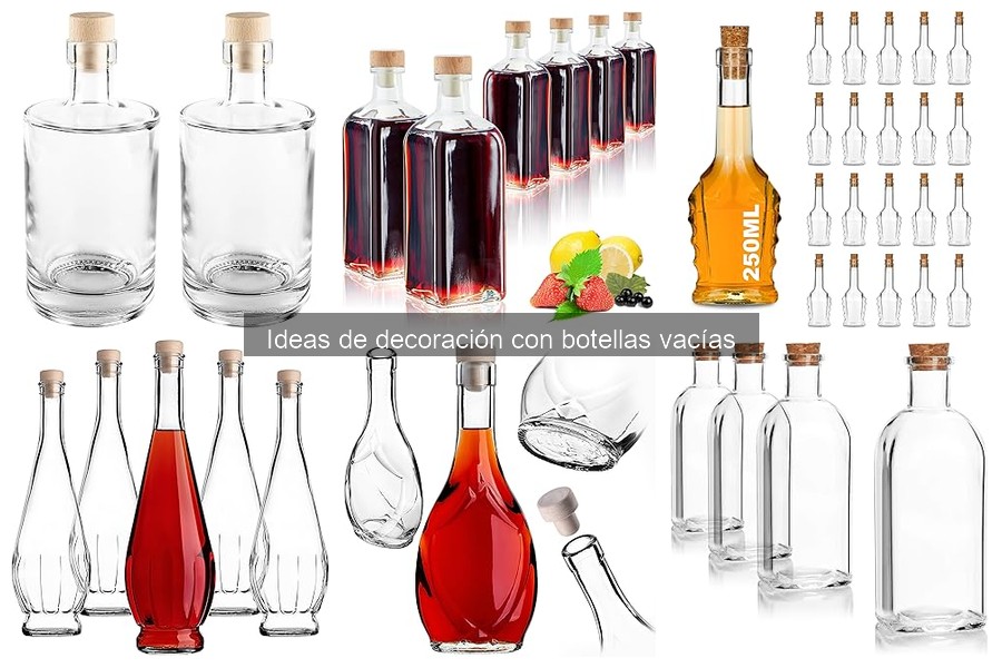 Ideas creativas para decorar eventos con botellas vacías