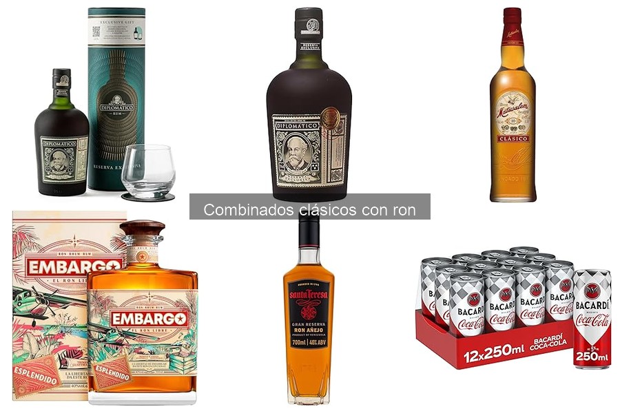 Los Mejores Ingredientes para Combinados Clásicos con Ron