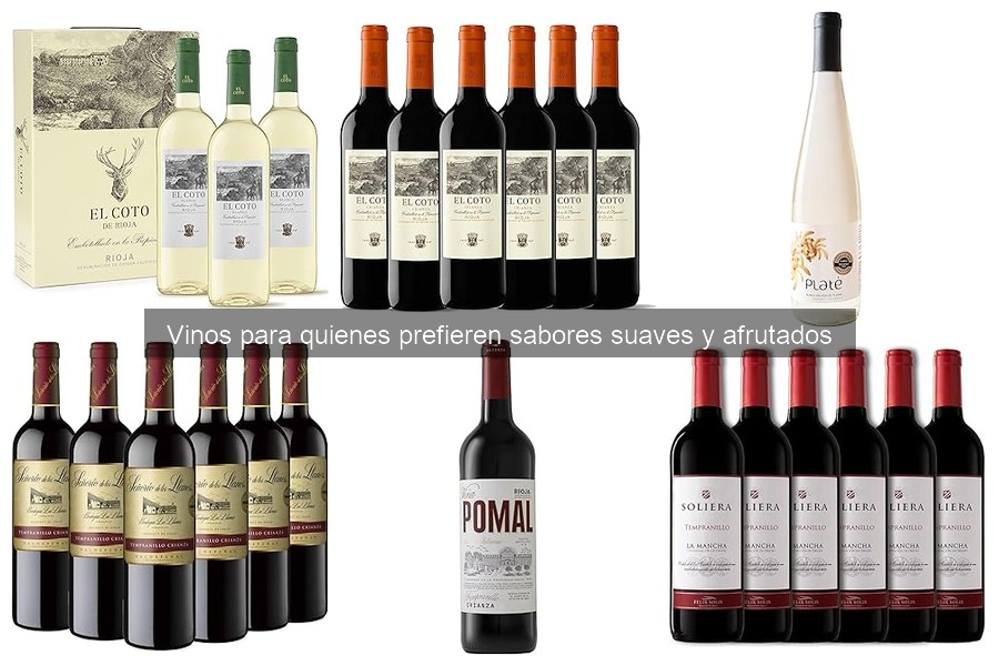Los mejores vinos suaves y afrutados recomendados