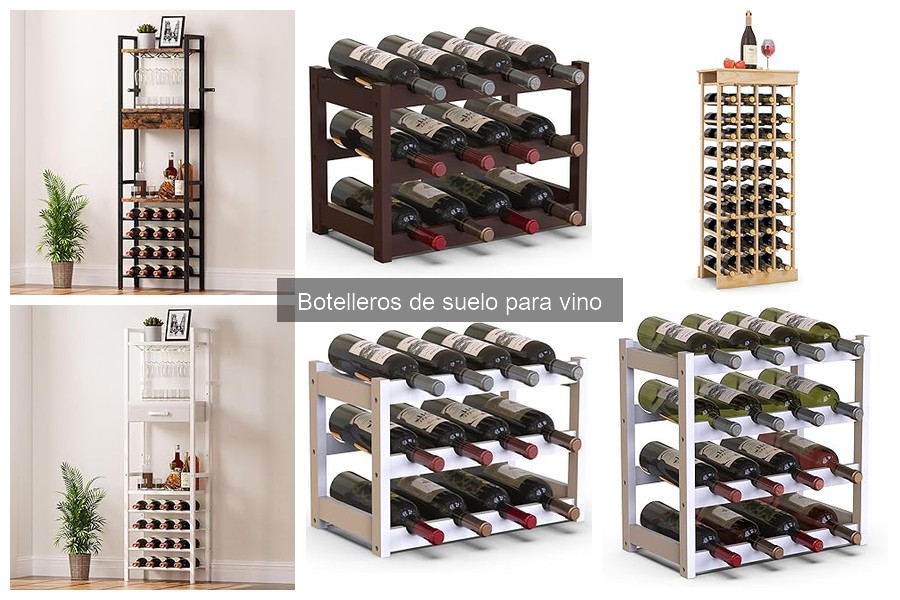 Mejores botelleros de suelo para vino en 2023: comparativa