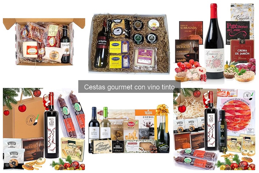 Mejores cestas gourmet con vino tinto para ocasiones especiales