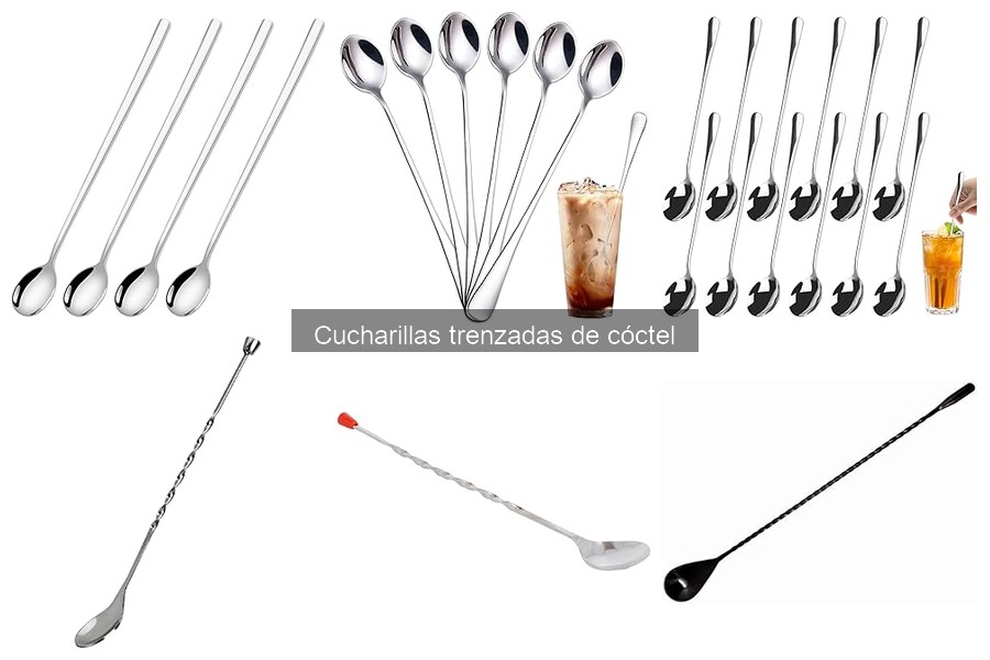 Mejores cucharillas trenzadas de cóctel para bartenders
