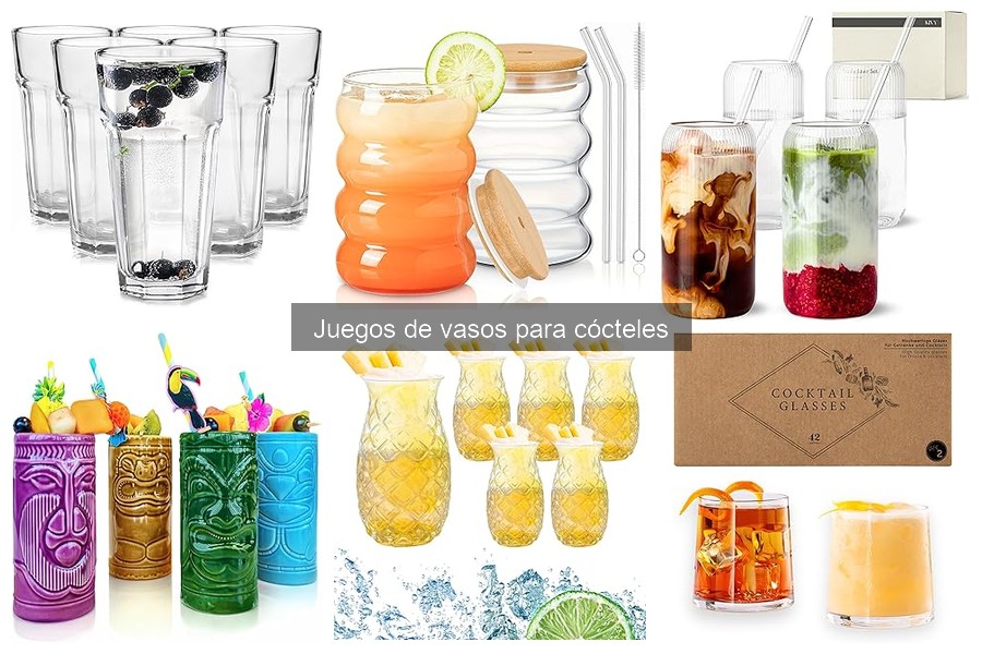 Mejores juegos de vasos para cócteles según expertos