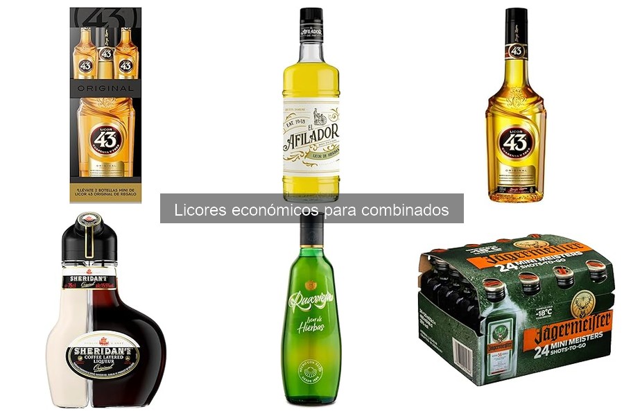 Mejores licores económicos para cocteles en casa