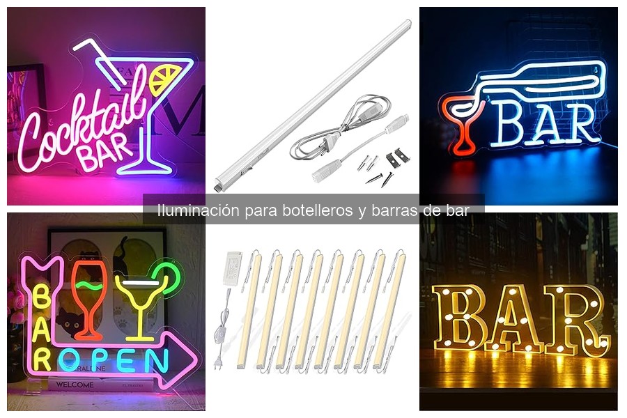 Mejores luces para botelleros en espacios pequeños