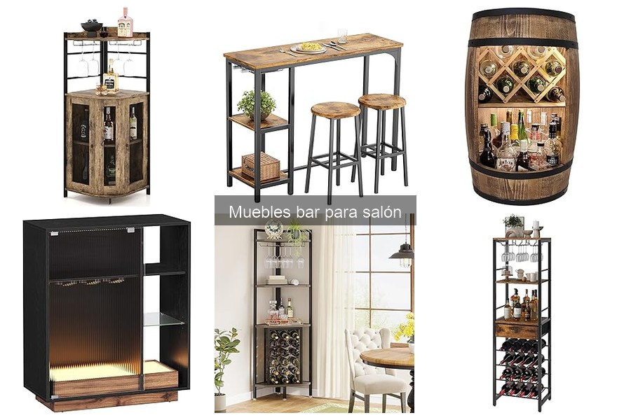 Mejores muebles bar para salones pequeños: opciones prácticas