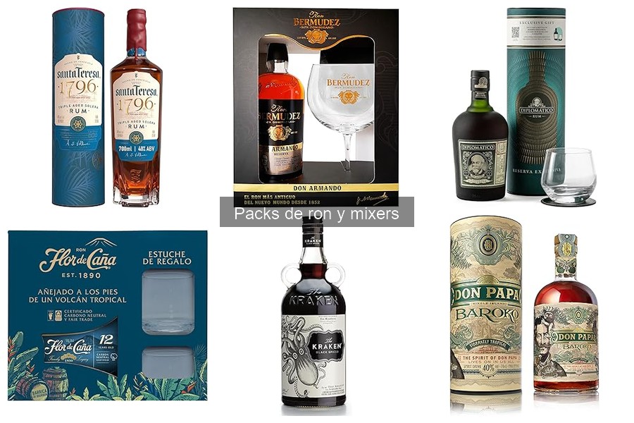 Mejores packs de ron y mixers para fiestas y celebraciones