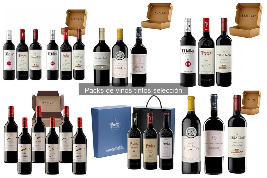 Mejores packs de vinos tintos para regalar en ocasiones especiales