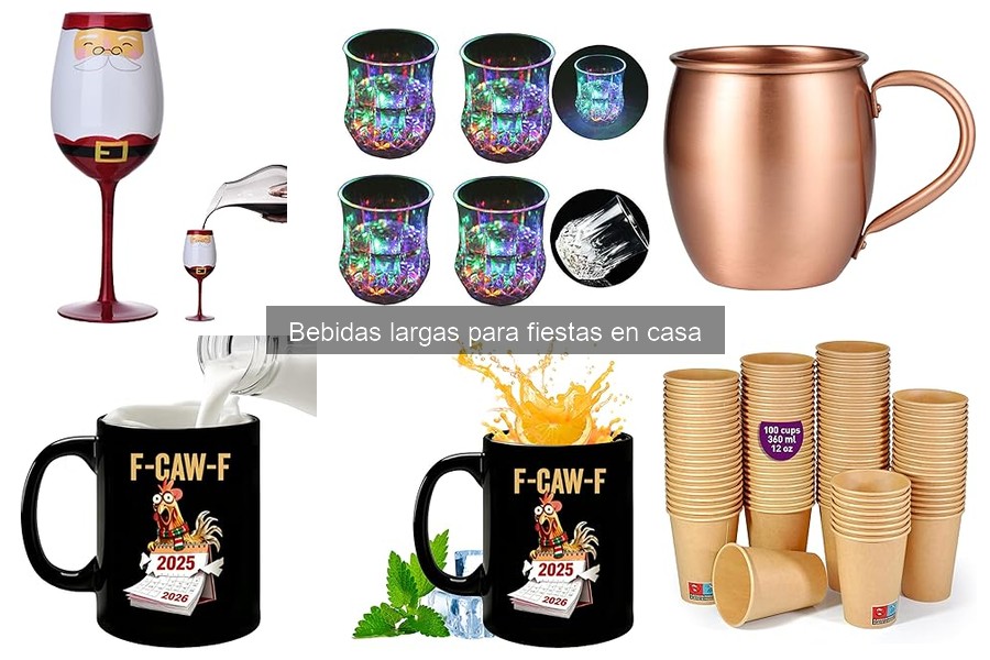 Mejores recetas de bebidas largas para fiestas en casa
