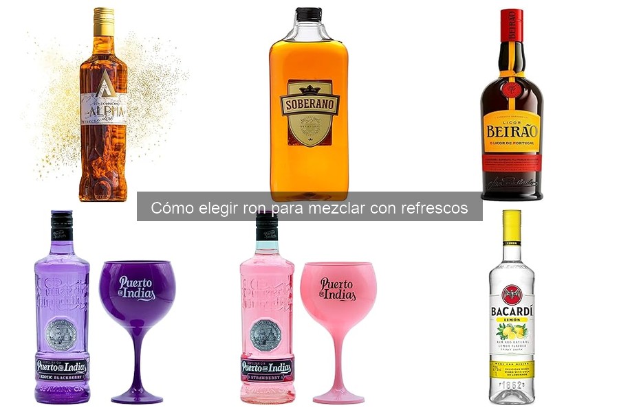 Mejores rones para mezclar con refrescos en cócteles