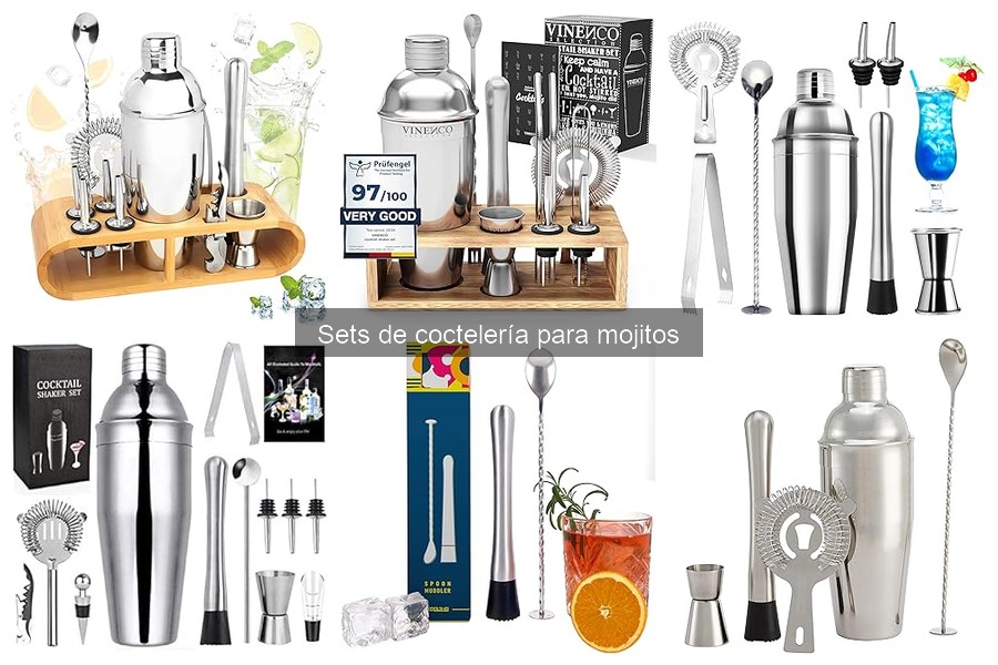 Mejores sets de coctelería para preparar mojitos en casa