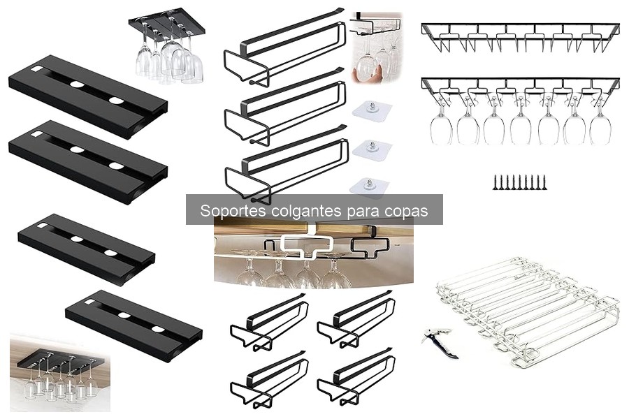 Mejores soportes colgantes para copas en 2023