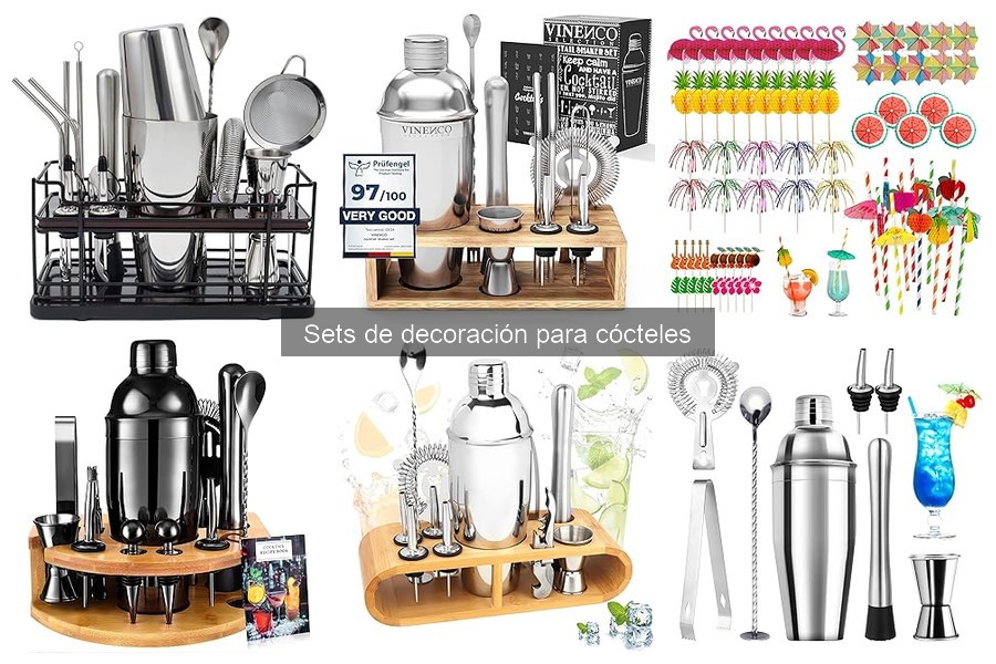 Ofertas en Sets de Decoración para Cócteles en Amazon