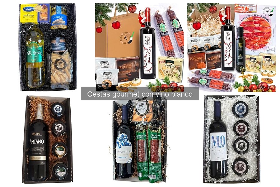 Opiniones sobre cestas gourmet con vino blanco