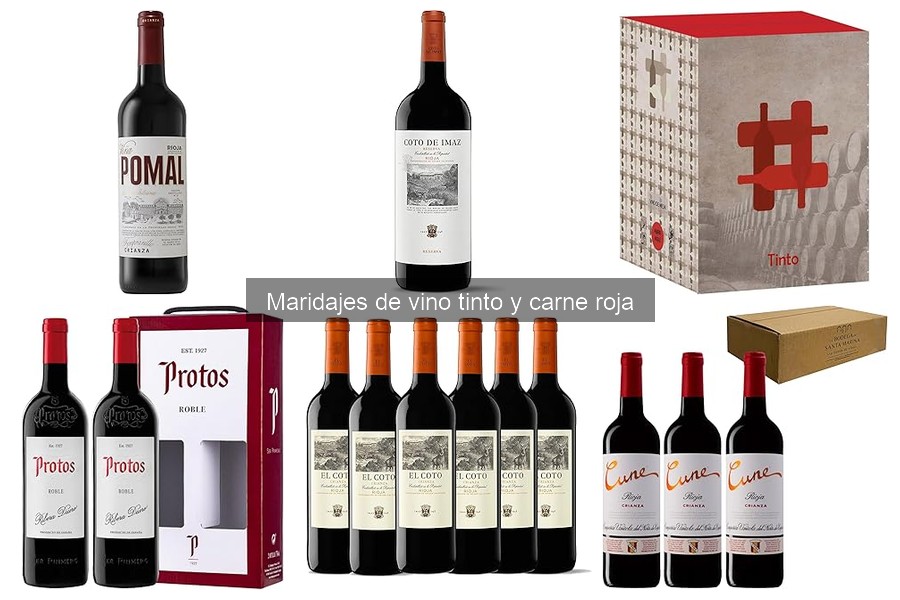 Proporciones ideales de vino tinto con carne roja